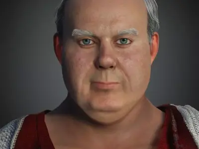 Ancient Rome Senator Aurelius 3D model