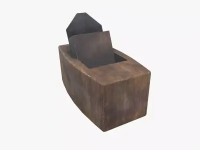 Medieval Infill Plane V02 Low-poly 3D model