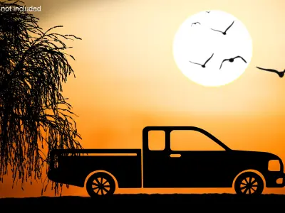 Car Pickup Silhouette 3D model