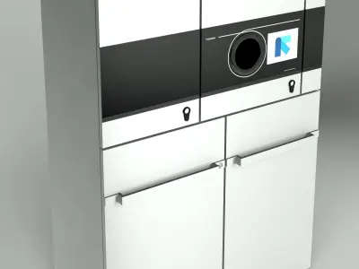 reverse vending machine Tomra T70 3D model