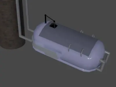 Futuristic Sleeping Pod  Free 3D model