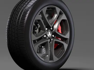 Holden Commodore SS 2017 wheel 3D model