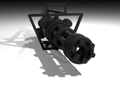 Minigun 3D model buy