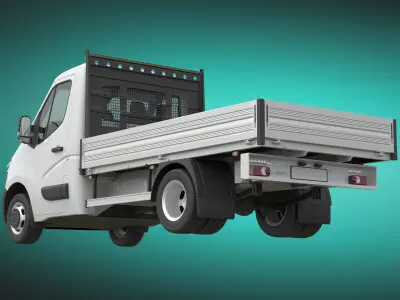 Renault Master 2015 Pickup RWD L2H1 3D model