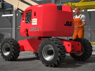  JLG Articulating Boom Lift Red 
