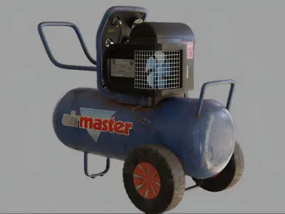 Air compressor 3D model