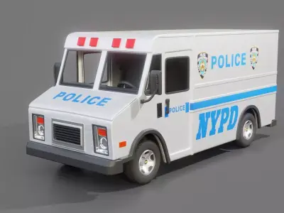 NYPD Patrol Truck 3D model
