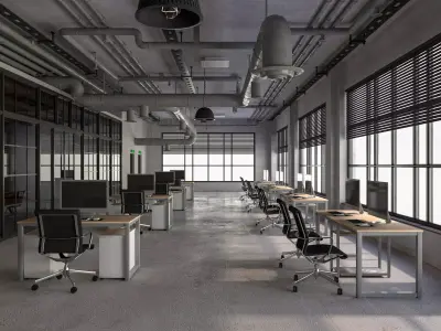 Loft Office 12 3D model