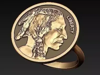 indian ring 3D print model