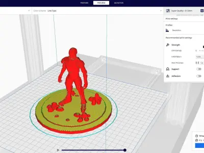 iron man 3D print model