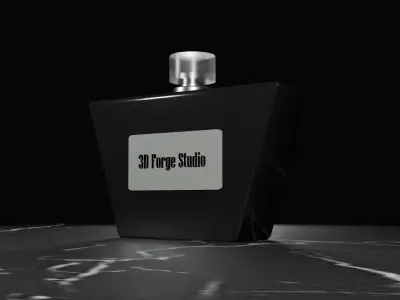 perfume 3d model Low-poly 3D model