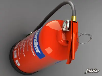 Fire extinguisher 3D model 22