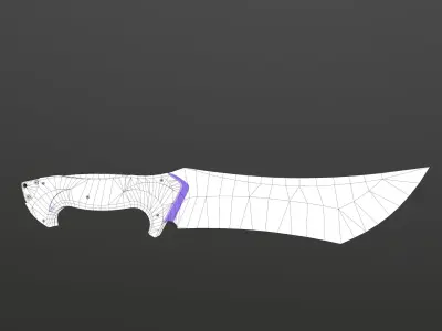 hangman sword Low-poly 3D model