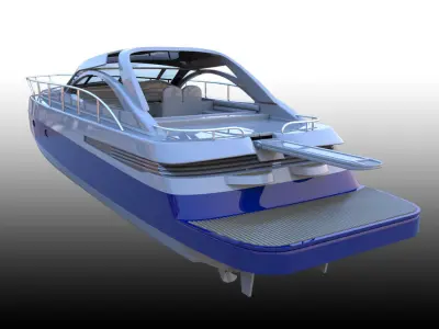 Yatch Pershing 45  3D model