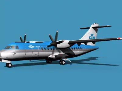 ATR-42-320 KLM 3D model