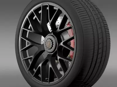 Porsche GTS 2015 wheel 3D model