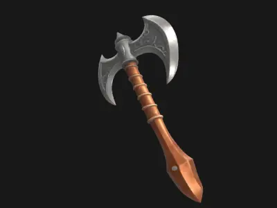 Realistic 3D Axe Model - Game Ready Low-poly 3D model