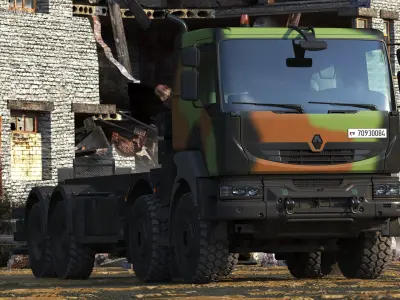 Renault Kerax 8x8 Heavy Utility Truck 3D model
