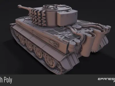  German tank 3D model