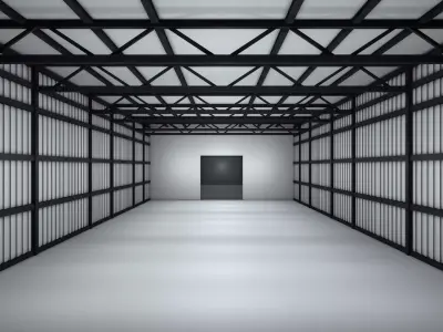 Empty Storage Room 3D model