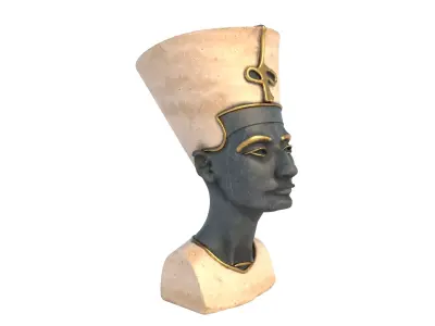 nefertiti Low-poly 3D model