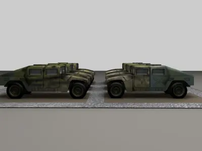 Military vehicle 3D model from CGTrader