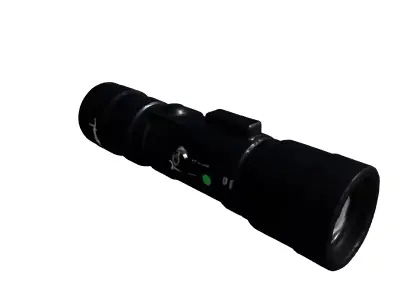 Tactical Flashlight Realistic Model Low-poly 3D model