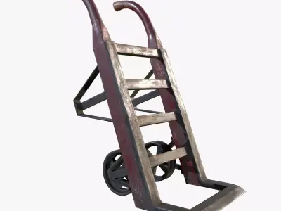 Retro Dolly Game Ready PBR Textures Low Poly Low-poly 3D model