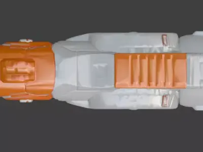 Stylized Sci-Fi Energy Blaster V03 Low-poly 3D model