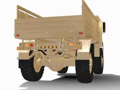 LMTV 4X4 USA Low-poly 3D model