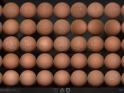 150-Organic-Brushes-Vol1 organic skin k brushes 3D model