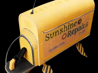 Efficient Logistics Warrior - The Container Truck 3D model