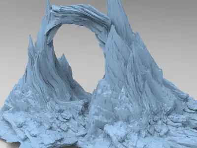 Cliff Archway Spikes 2  3D model