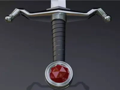  Knight Swords  Low-poly 3D model