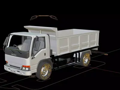 Isuzu NKR Dump Truck 3D model