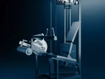 HAMMER STRENGHT LEG CURL 3D model