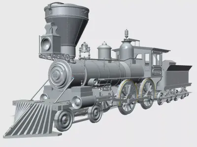 Jupiter Steam Locomotive 3D Print Model Kit Multi STL file 3D print model