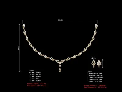  necklace bulk 40  stl files ready to print  part 04 3D print model