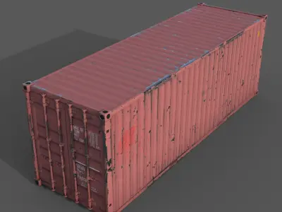 Containers Low-poly 3D model purchase