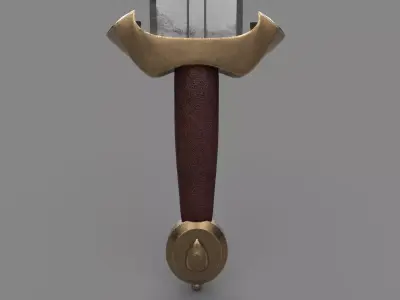 Short Sword 3D Model Low-poly 3D model