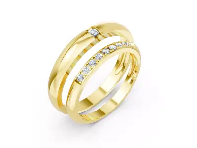 Wedding ring - 2 3D model