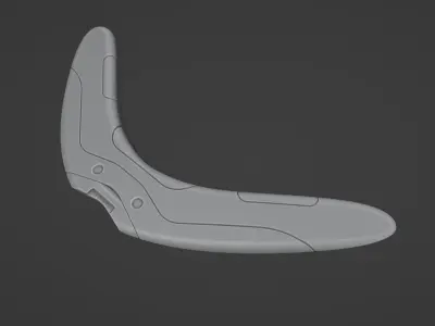 Scifi Boomerang For 3d Print 3D print model