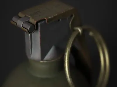 M67 Grenade Low-poly 3D model get