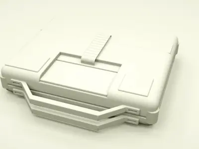 Futuristic crates hard surface realistic 3D model