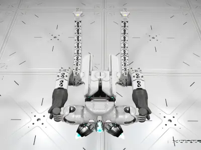 Flying rescue robot concept Free 3D model