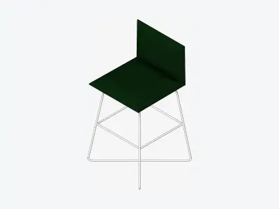 Furniture - Seating - Contemporary - Bar - Stoolire - Legs Low-poly 3D model