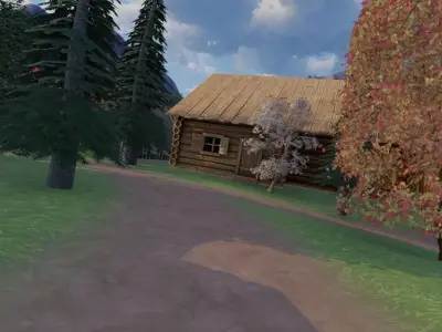 Woodland Village 3D model by SceneLab