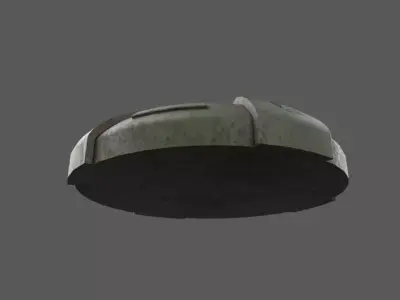 Landmine Low-poly 3D model