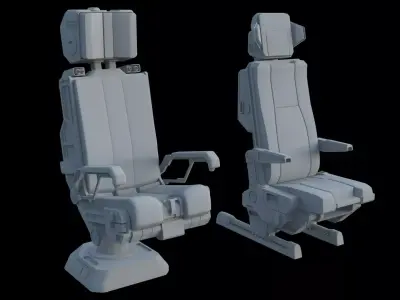 Pilots Seat 2 3D model