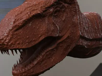T rex head 3D model